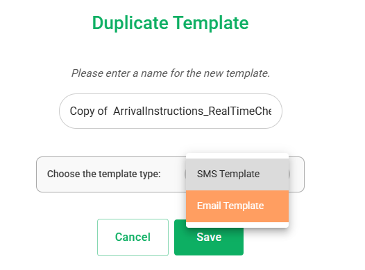 Duplicate Modal